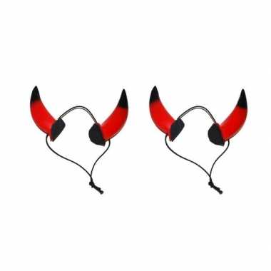 2x duivel hoorns large