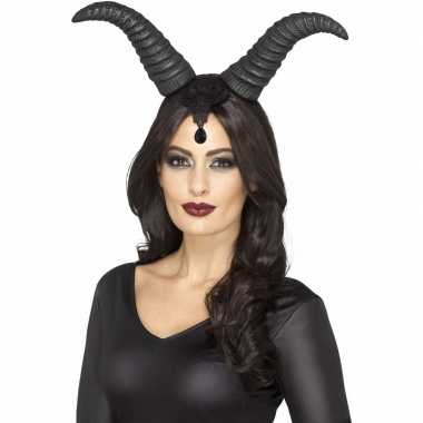 Halloween - haarband met demonische hoorns