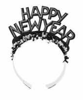 Diadeem happy new year zwart voor volwassenen