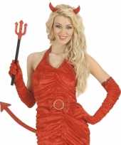 Halloween duivel set met pailletten 3 delig